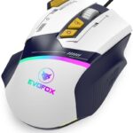 EVOFOX Blaze 12800 DPI Gaming Sensor and 8 Buttons RGB Wired Gaming Mouse (USB 2.0, Black)