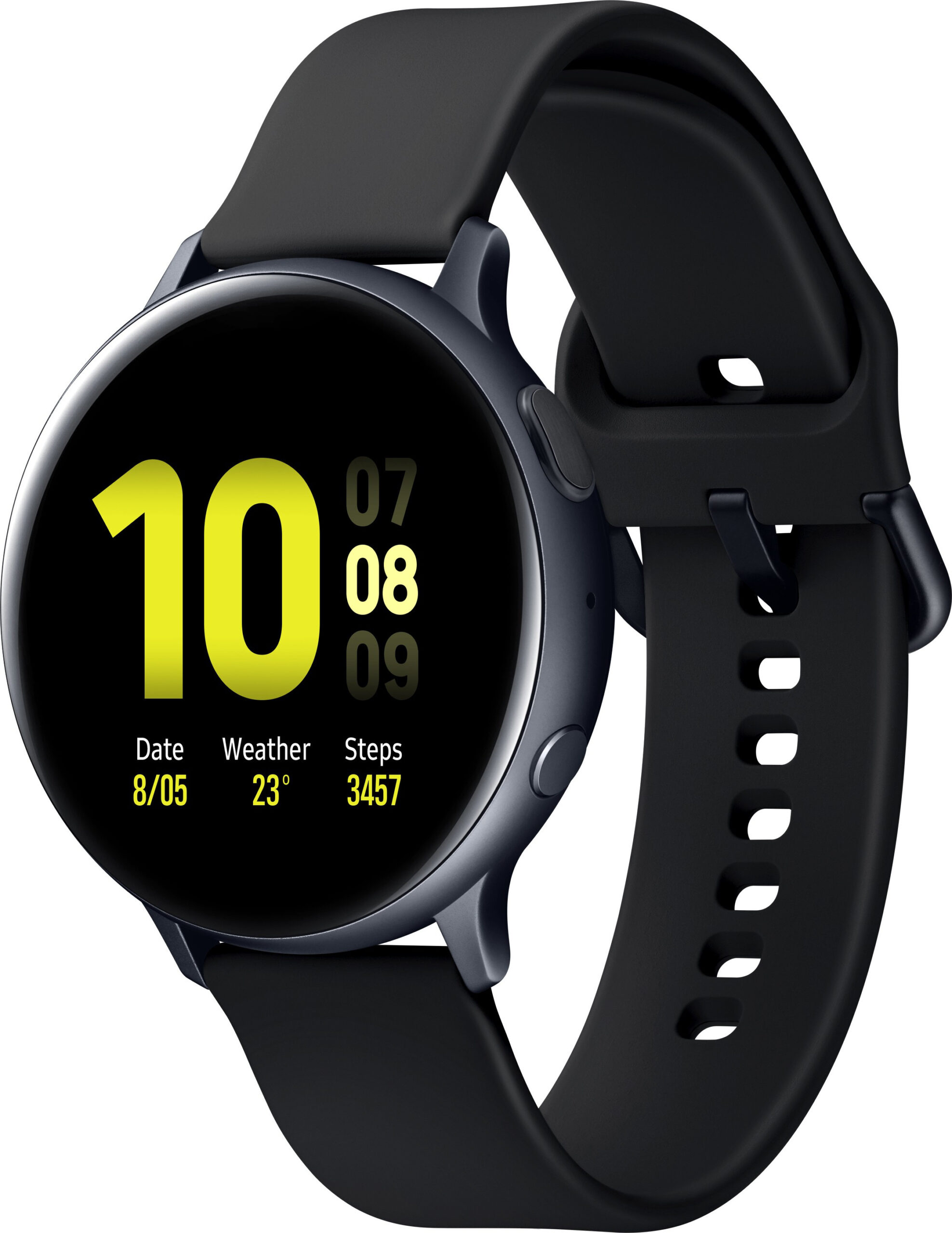 Samsung Watch Acte 2 Aluminium AMOLED Display with Upto 5 Days Battery Life (Black Strap, Regular)