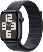Apple Watch SE 2 GPS 44mm (2nd Gen) Midnight Aluminium with Ink Sport Loop (Ink Strap, Free Size) - Image 2