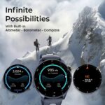 Titan Celestor|India's Most Accurate In-Built GPS |Altimeter|Barometer|Compass|Strava Smartwatch (Black Strap, Free Size) - Image 4