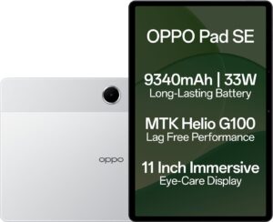 OPPO Pad SE 4 GB RAM 128 GB ROM 10.95 inch with Wi-Fi Only Gaming Tablet (Starlight Silver)