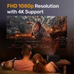 OTEK OT-BGalaxy (10000 lm) Portable Projector (Black) - Image 2